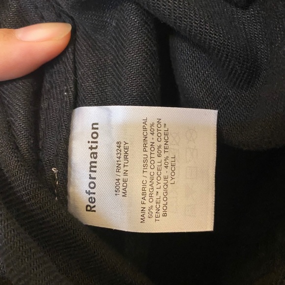 ❌SOLD Reformation Black Marine Jean NWOT - Picture 8 of 10
